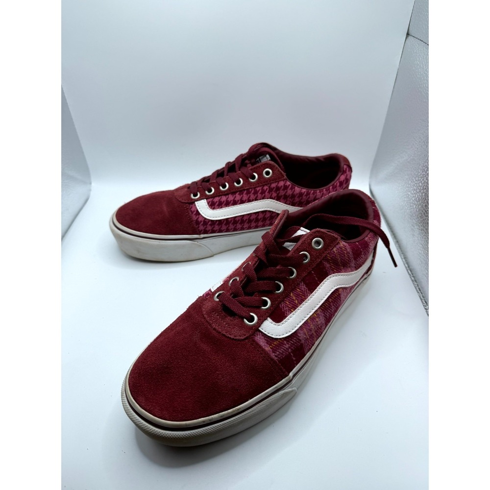 VANS Ward Platform Womens 9.5 Sneaker Plaid Mix Port Low Top Skateboard Shoes